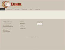 Tablet Screenshot of caffelunik.com